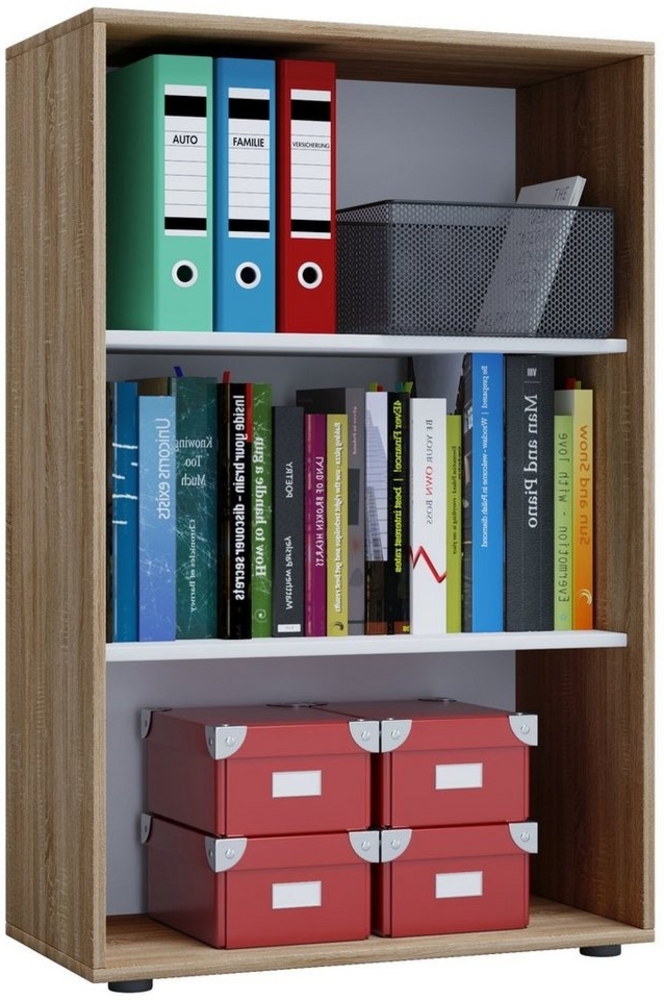 VCM Büroregal & Bücherregal Lona 913919 Sonoma-Eiche (Sägerau) B. 70 x H. 111 x T. 37 cm Bild 1