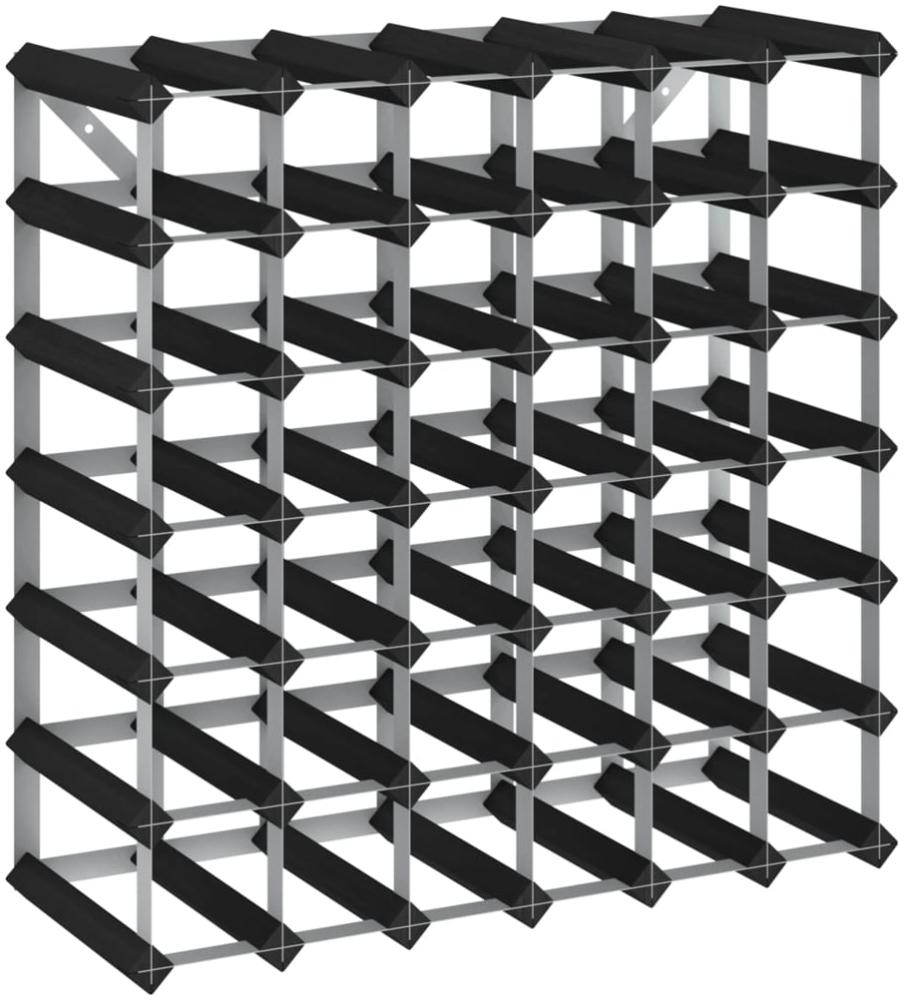 vidaXL Weinregal für 42 Flaschen Schwarz Massivholz Kiefer 325915 Bild 1