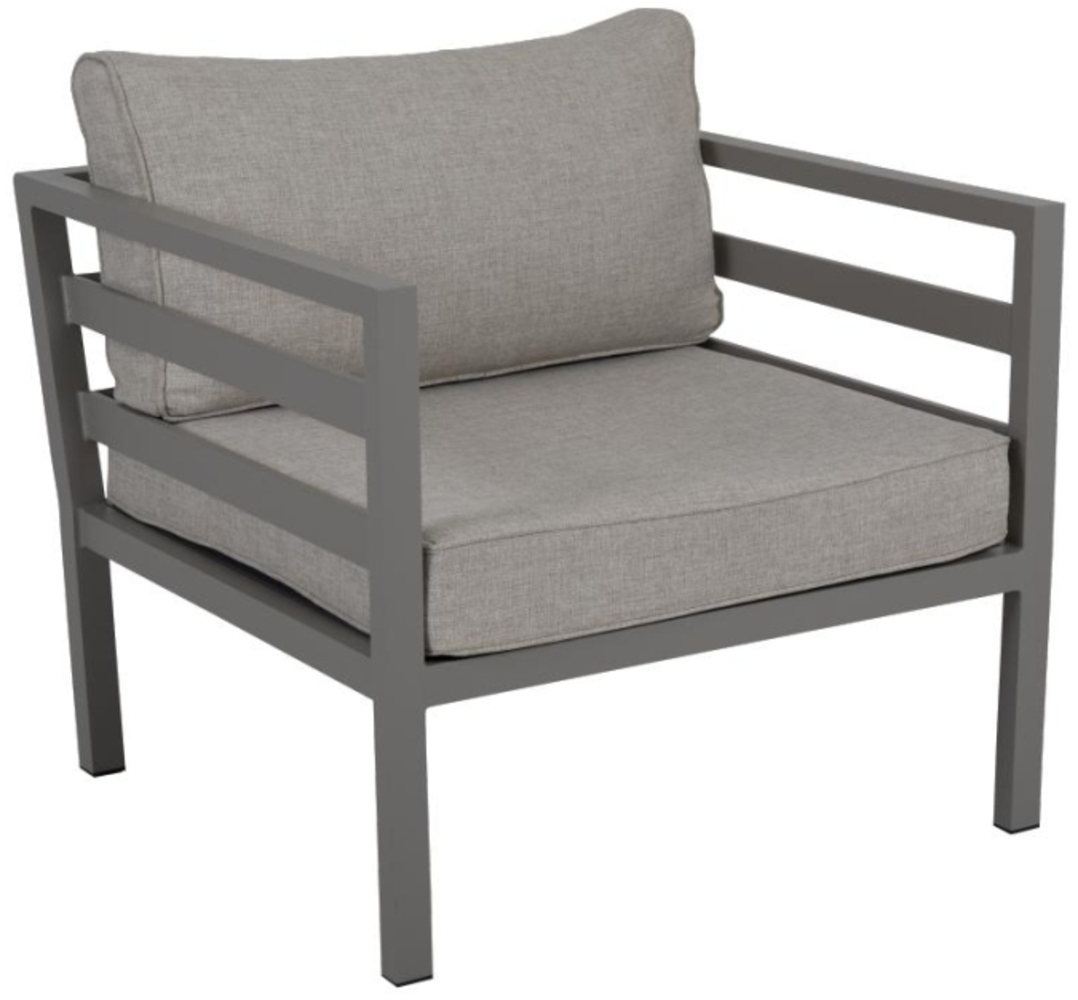 Gartensessel Weldon mit Kissen, Beige Bild 1