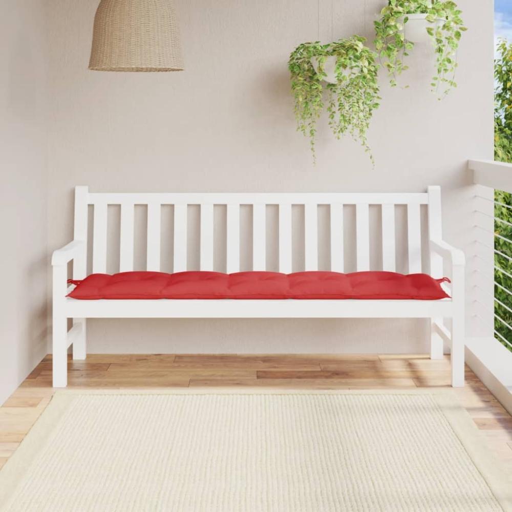 vidaXL Gartenbank-Auflage Rot 180x50x7 cm Oxford-Gewebe 361627 Bild 1