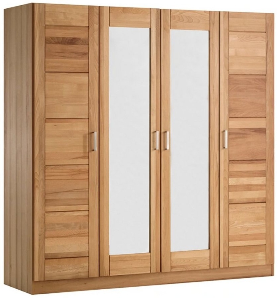 ELFO Kleiderschrank Pia 4S (Kernbuche) zeitloses Design Bild 1