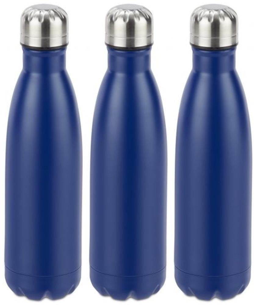 3 x Trinkflasche Edelstahl blau 10028157 Bild 1