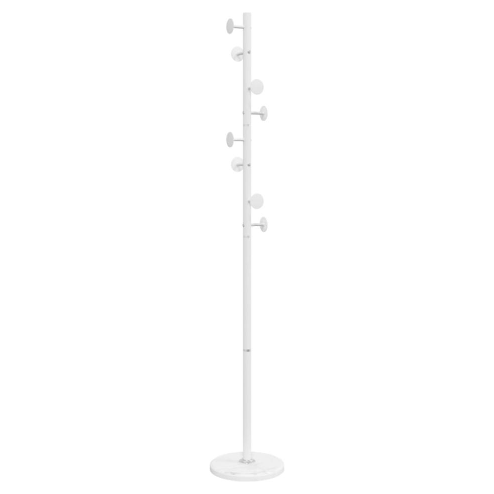 vidaXL Garderobenständer Weiß 176 cm Pulverbeschichtetes Eisen 377095 Bild 1