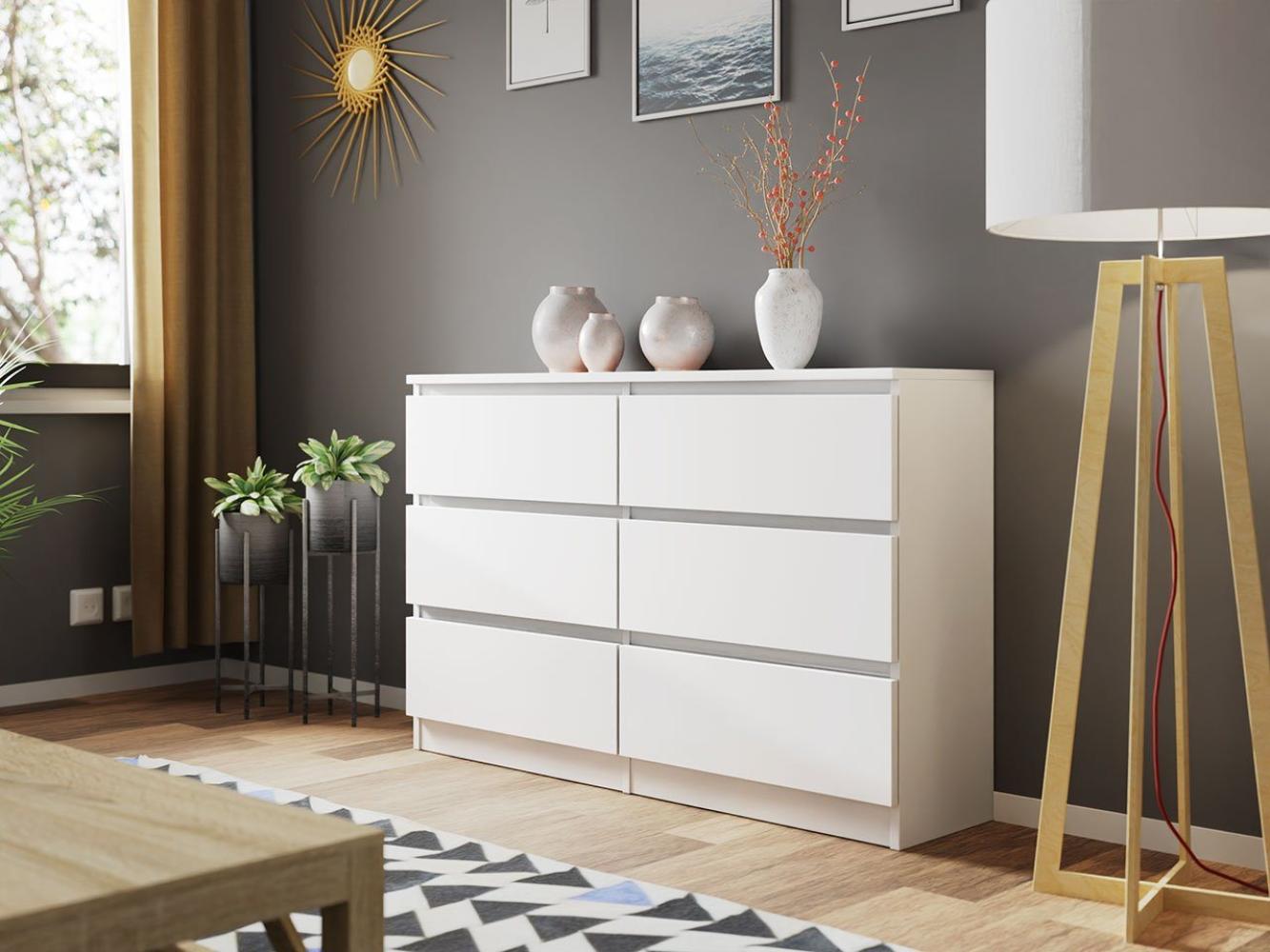 Mirjan24 Kommode 'Malwa M6' weiß, 120 Bild 1