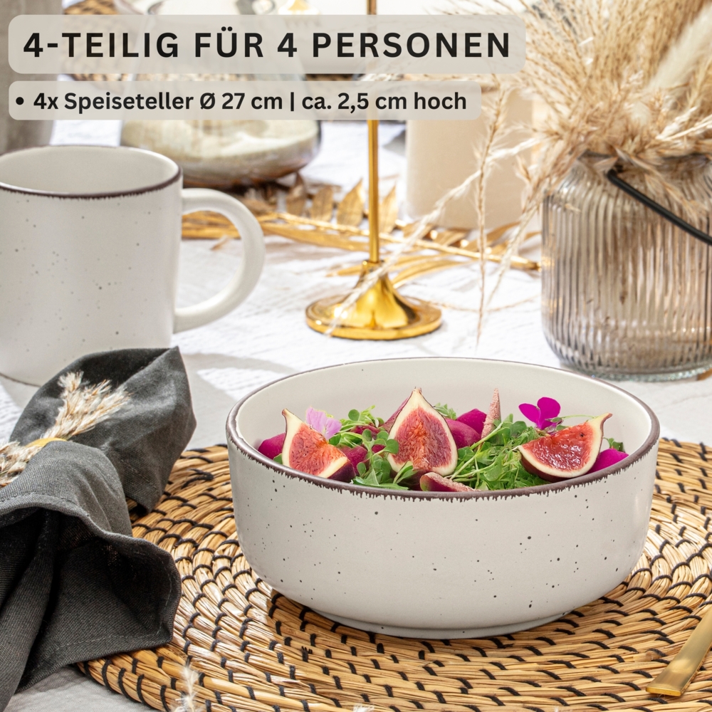 SÄNGER Steingut Schalen Bombay Ivory 4 teilig Bild 1