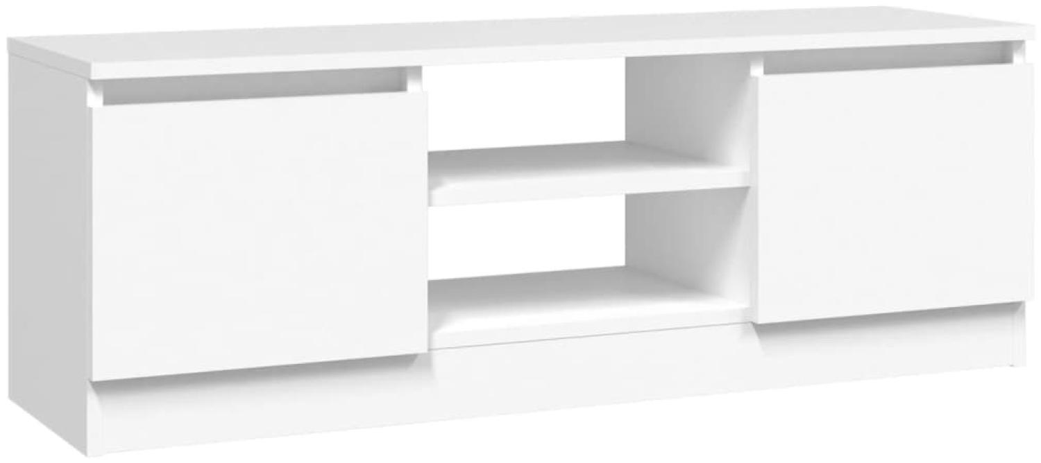 vidaXL TV-Schrank mit Tür Weiß 102x30x36 cm 823350 Bild 1