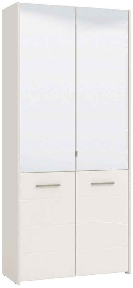 INOSIGN Schuhschrank Menorca Schuhkommode, Lagerschrank, Schuhregal, Breite 90 cm mit vier Türen, in modernen und eleganten Farben, mit zwei Spiegeln Bild 1