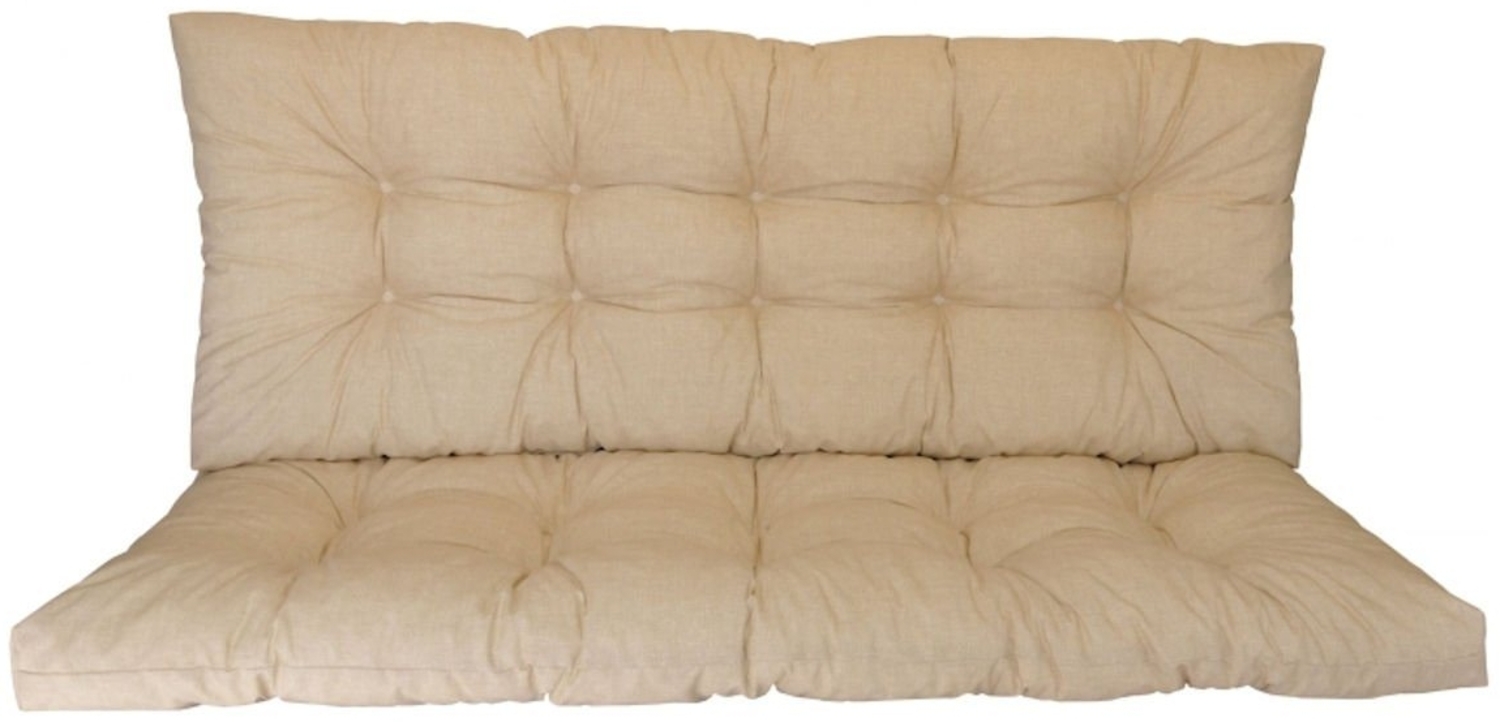 Rattani Sitzkissen Polster Kissen für Hollywoodschaukel 5 Größen beige Bild 1