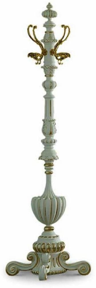 Casa Padrino Luxus Barock Garderobenständer Elfenbein / Gold H. 182 cm - Barock Möbel - Made in Italy Bild 1