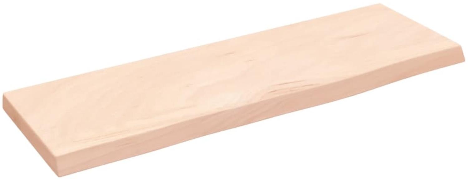 vidaXL Wandregal 60x20x2 cm Massivholz Eiche Unbehandelt 363521 Bild 1