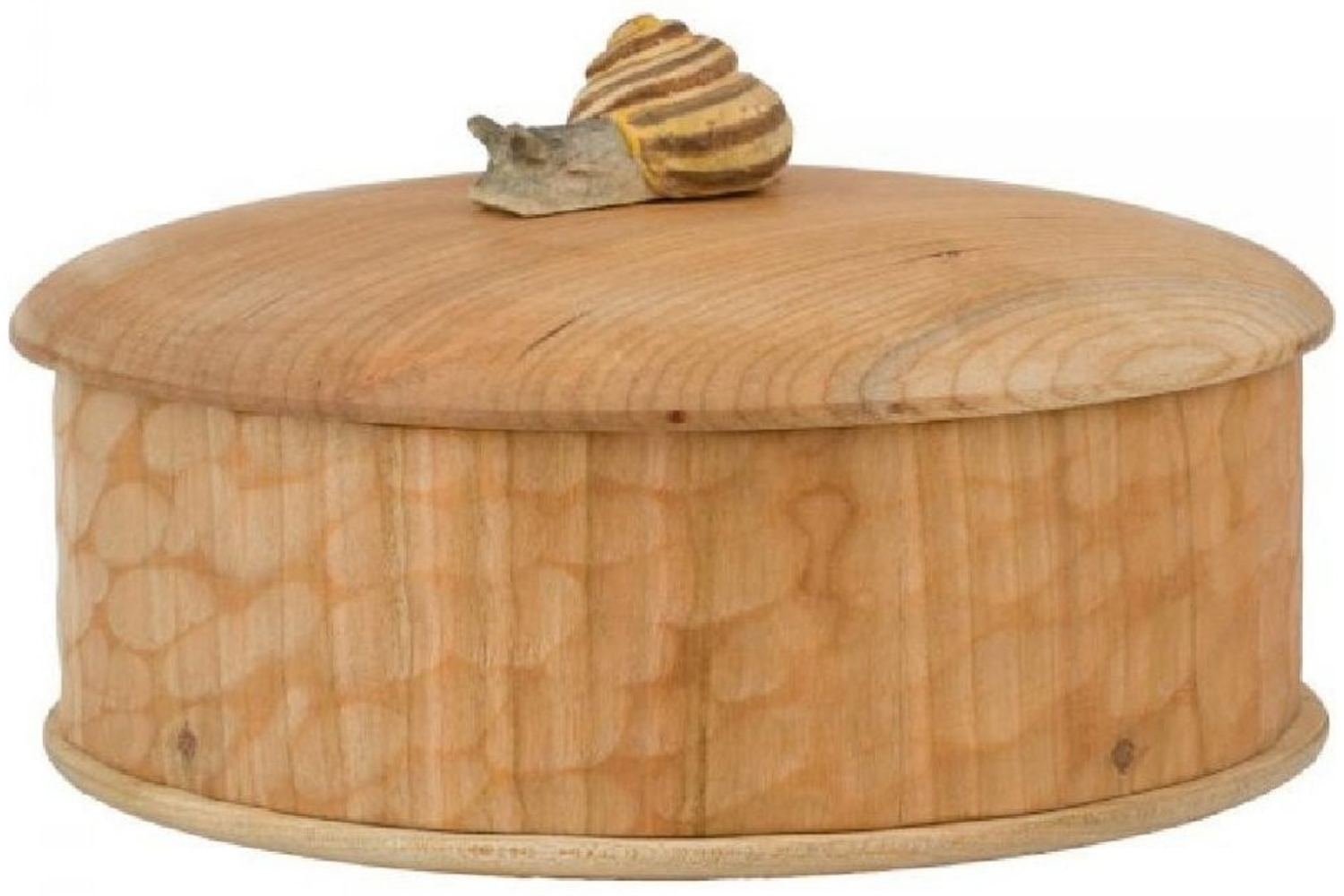 Wildlife Garden Schmuckkassette Holzkästchen mit Deckel Rund Schnecke Braun (15cm) Bild 1