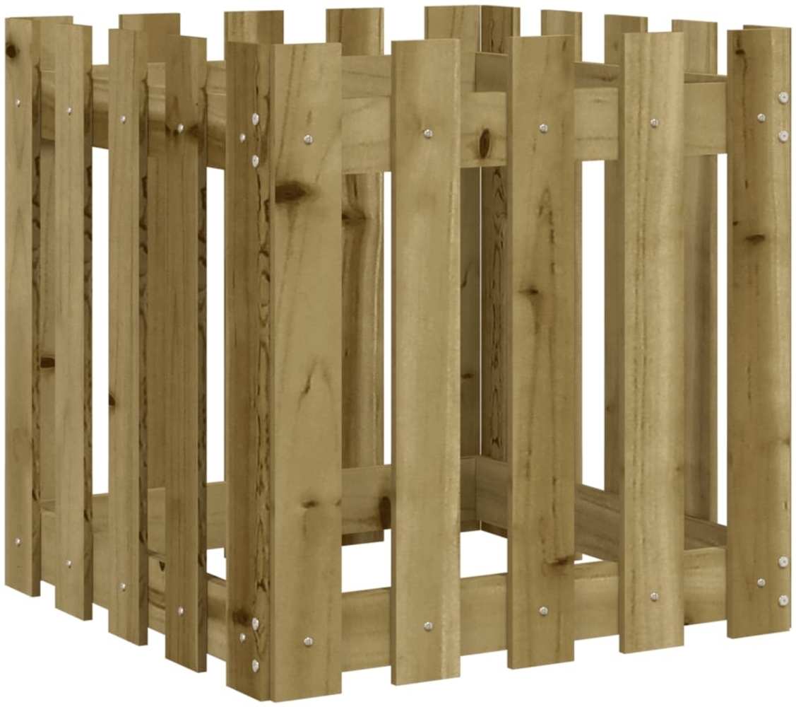 vidaXL Pflanzkübel Latten-Design 50x50x50 cm Kiefernholz Imprägniert 832456 Bild 1