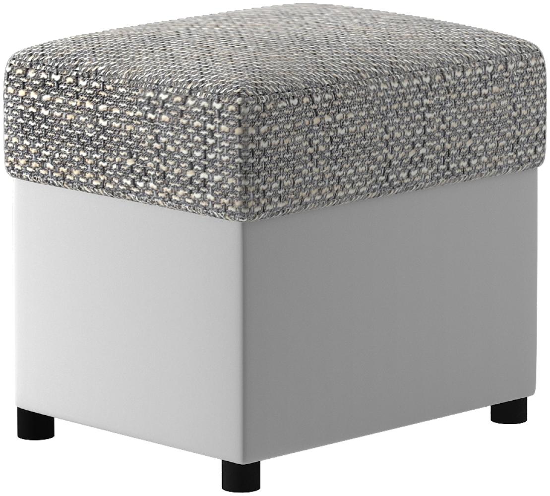 Pouf R2, Fußhocker, Grau Bild 1