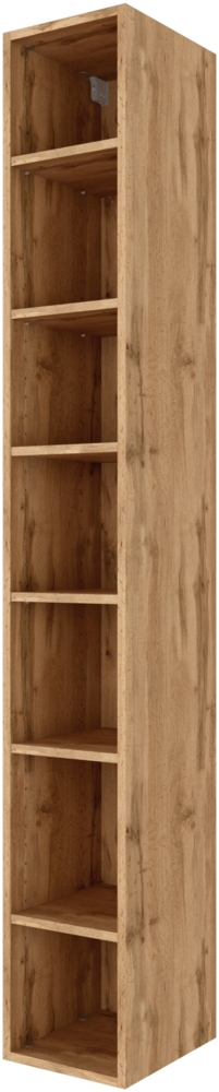 Seitenregal >Oulu< in Wotaneiche - 25x180x35cm (BxHxT) Bild 1