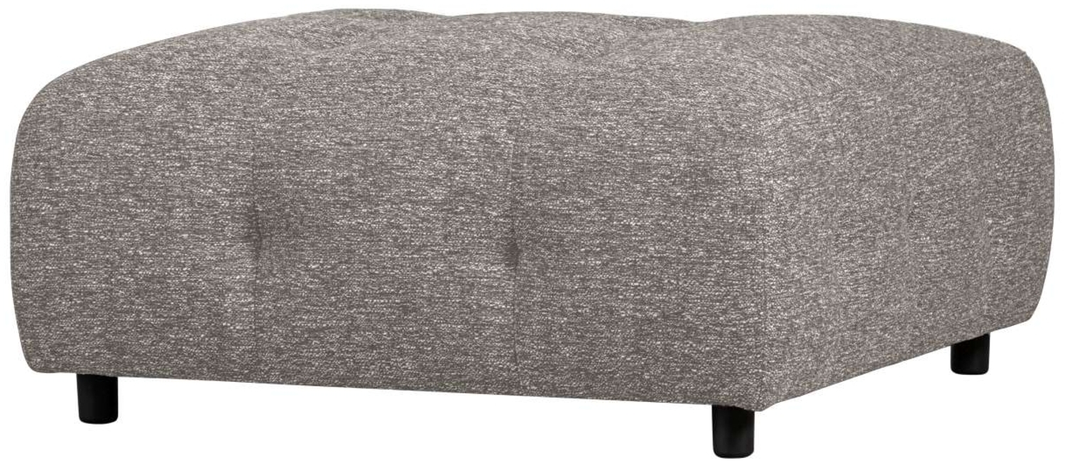 Hocker Louis aus grobmaschigen Stoff, Braun Bild 1