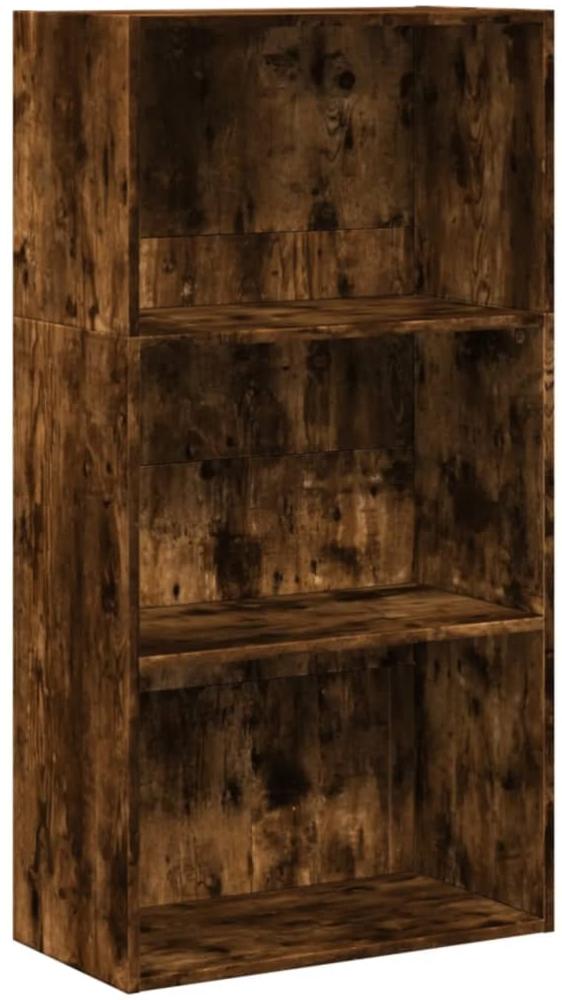 vidaXL Bücherregal Räuchereiche 60x30x114 cm Holzwerkstoff 857903 Bild 1