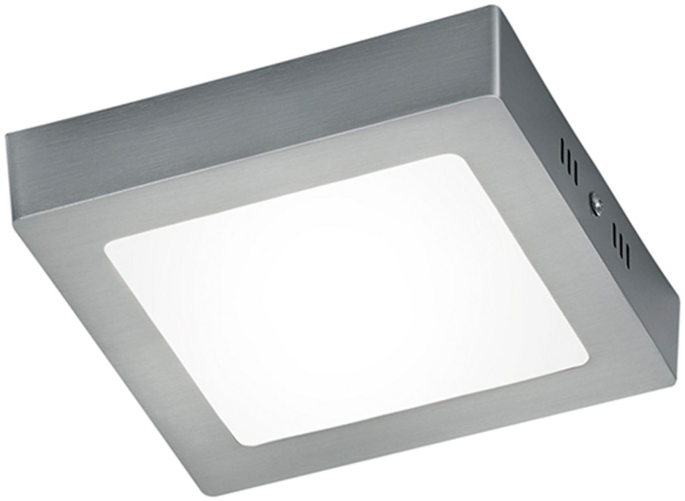 Trio Quadratische Deckenleuchte ZEUS incl. 1x SMD LED, 15W · 1x 1500lm, 3000K, nickel matt (657111207) Bild 1