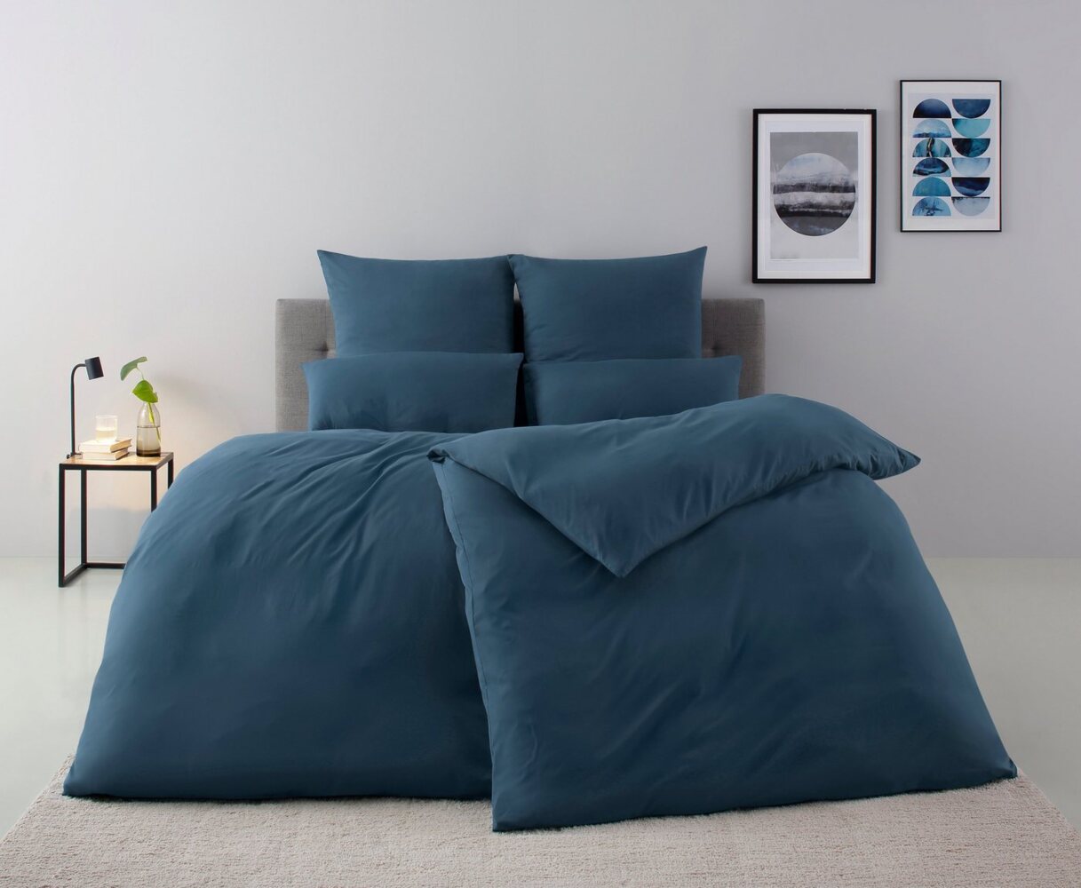 my home Bettwäsche Desner, Microfaser, 2 teilig, Premium Qualität, 100 % Polyester, sehr weich, uni, ab 135x200 cm Bild 1