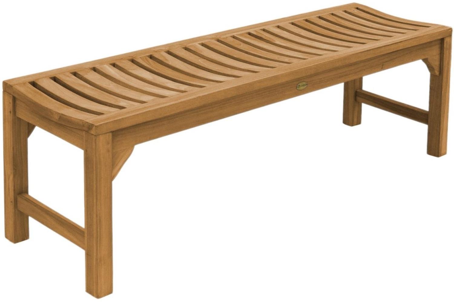 Gartenbank Ferrara Teak Massivholz - Breite: 150 cm Bild 1