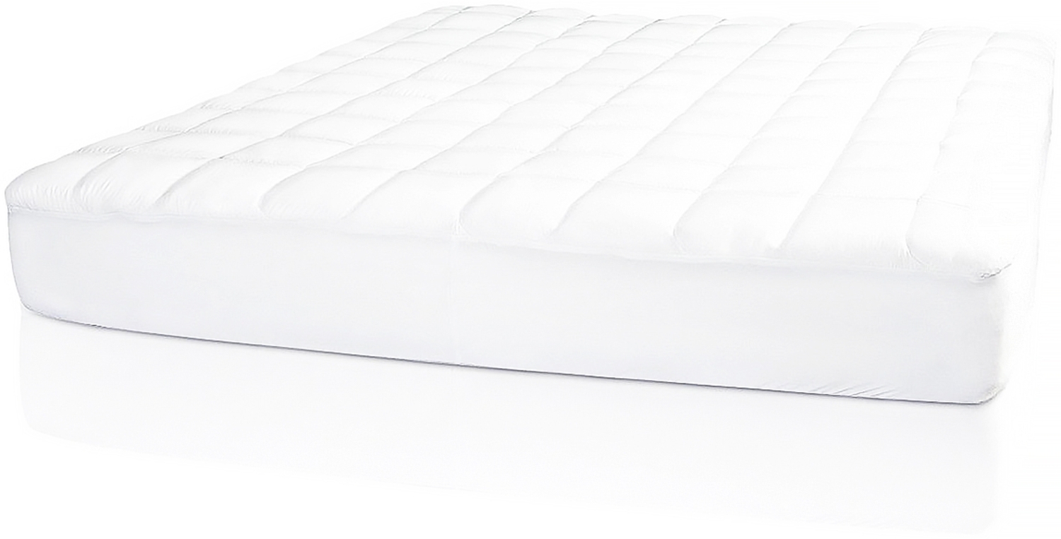 Lumaland Comfort Line Mikrofaser Gesteppte Matratzenauflage 100x200 cm Matratzenschoner Unterbett - bis 25 cm Steghöhe - atmungsaktiv, wärmeregulierend - Bettauflage Matratzenschutz Soft-Topper Bild 1
