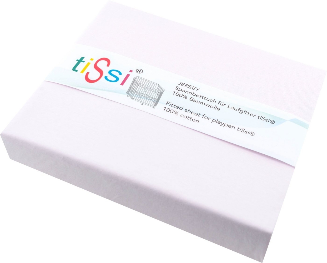 Tissi 6-eckig Spannbetttuch Laufgittermatratze rosa Bild 1