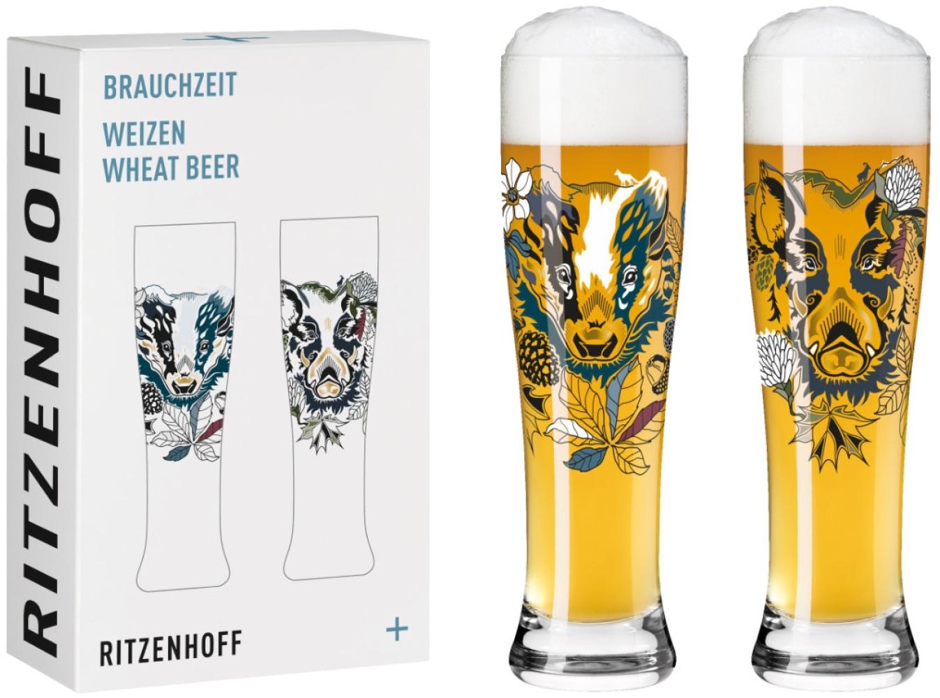 Ritzenhoff Brauchzeit Weizen 2er-Set 004 Petra Mohr 2021 / Weizenbiergläser Bild 1