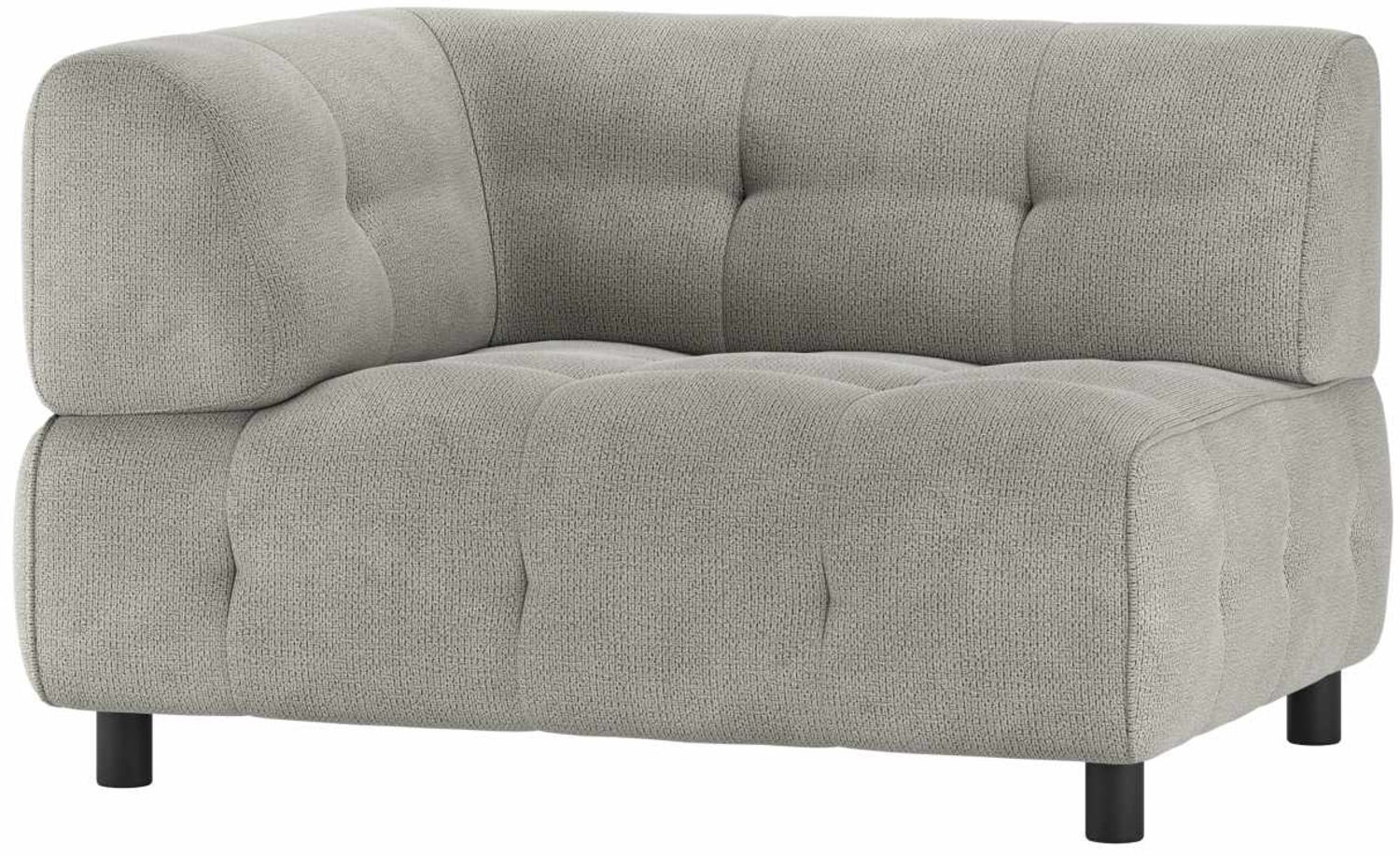 Modulsofa Louis aus Chenille Links, Grau Bild 1