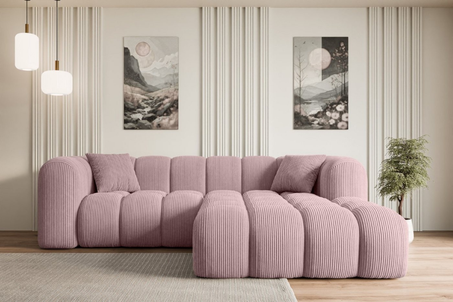 ALTDECOR Ecksofa OLEA-L1, Sofa Praktische Bequeme Funktionsecke Couch L-Form Eckcouch, Corner Sofa U-Form Vielseitige Sofa Wohnlandschaft Wohnzimmer Bild 1