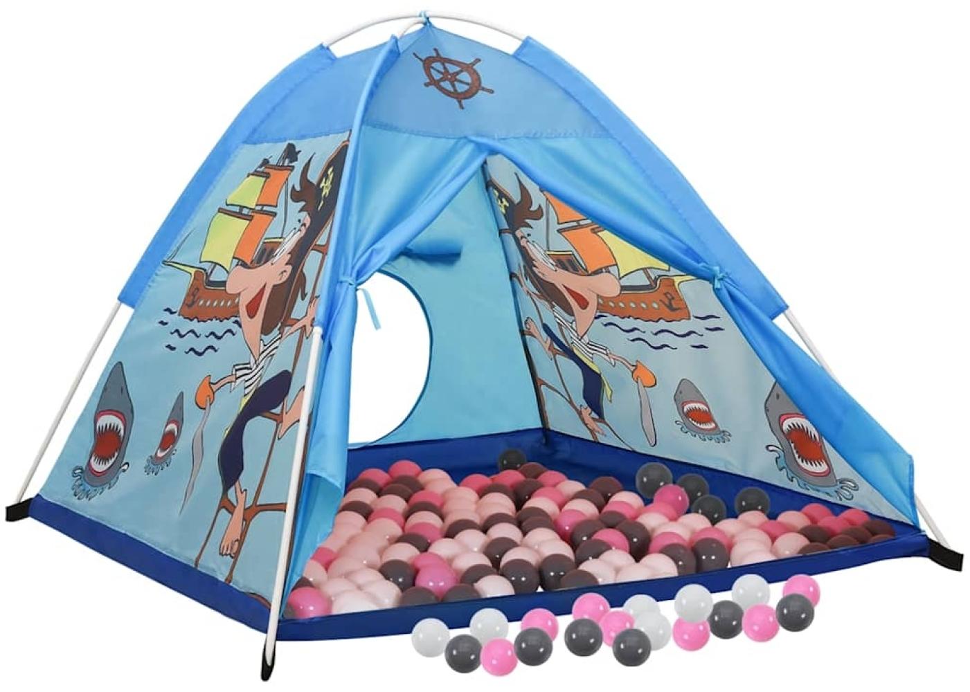 vidaXL Spielzelt mit 250 Bällen Blau 120x120x90 cm 3107744 Bild 1