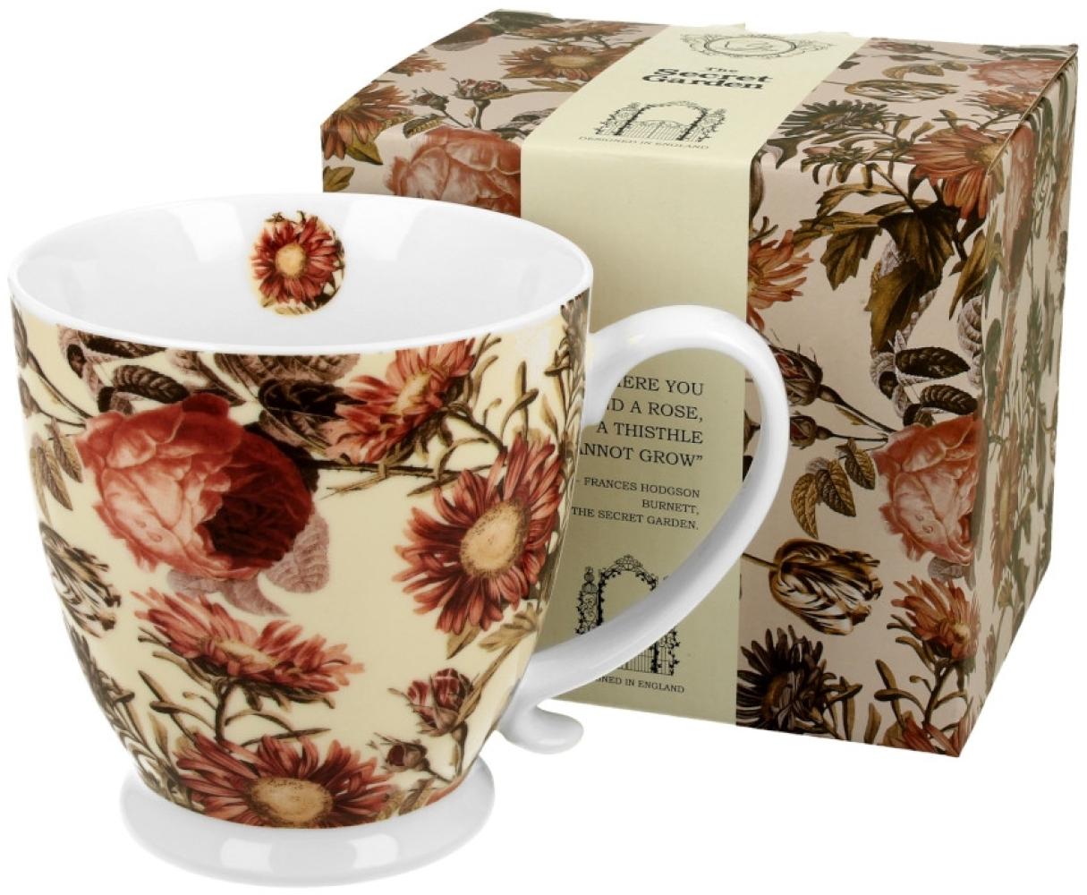 DUO FLORAL Jumbobecher 480 ml PEONY mit Fuß, New Bone China Porzellan Bild 1