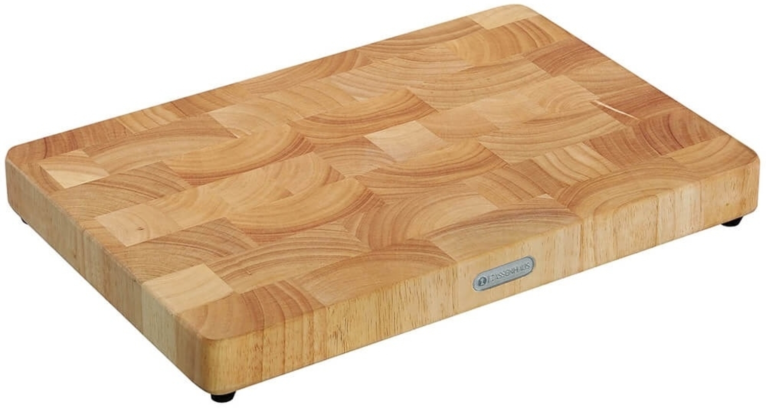 Zassenhaus Hackblock Schneidebrett 45x30 cm | Gummibaum Bild 1