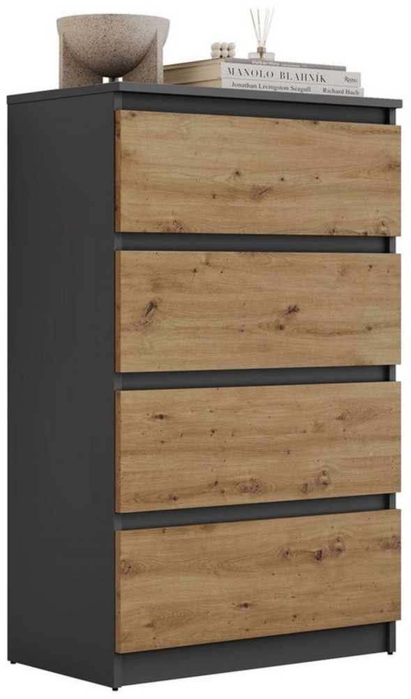 Lookway Kommode HANA M4 – elegante Kommode mit geräumigen Schubladen, Breite: 70 cm Bild 1