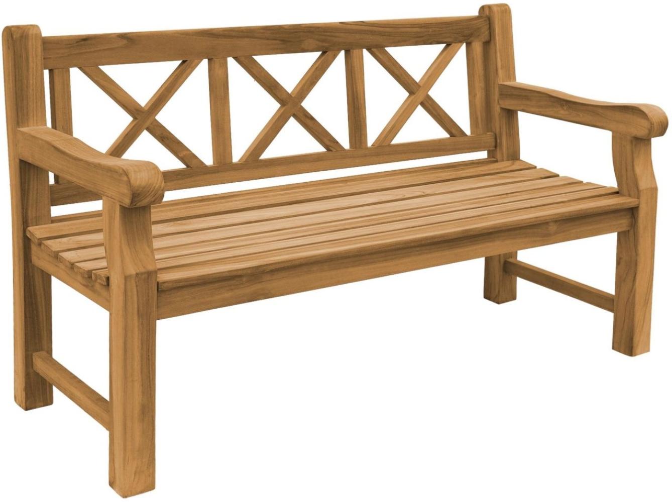 Friesenbank Märsta XXL Gartenbank Teak Massivholz - Breite: 150 cm Bild 1