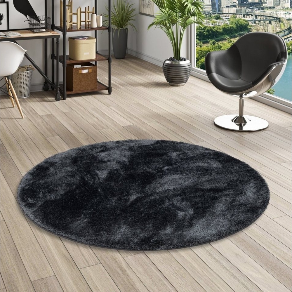 Snapstyle Hochflor-Teppich Hochflor Shaggy Teppich Feeling Mix Rund, Rund, Höhe: 48 mm Bild 1