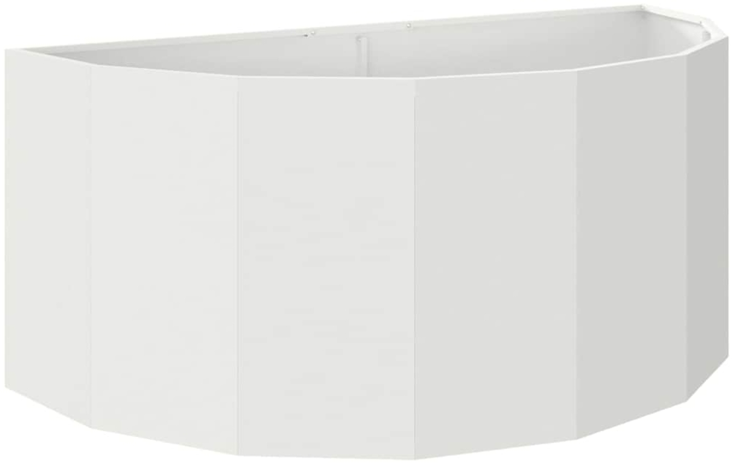 vidaXL Pflanzkübel Weiß 120 x 60 x 50 cm Stahl 883704 Bild 1