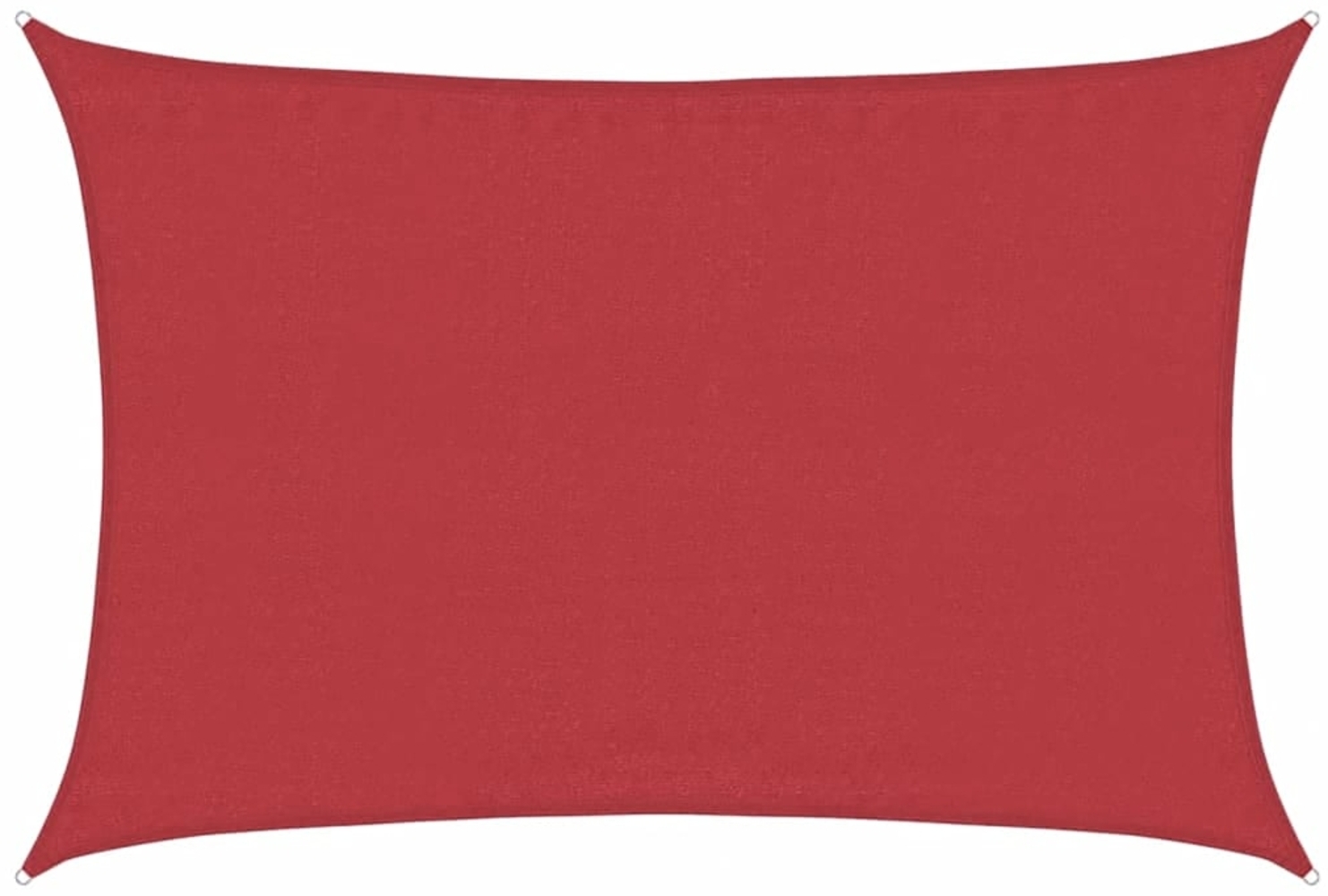 vidaXL Sonnensegel 160 g/m² Rot 4x6 m HDPE 311629 Bild 1