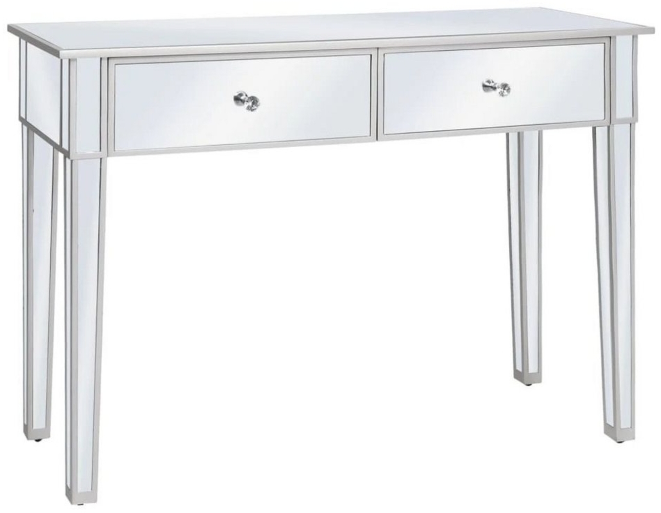 DOTMALL Konsolentisch MDF-Rahmen,mit 2 Schubladen Verspiegelter, 106,5x38x76,5 cm Bild 1