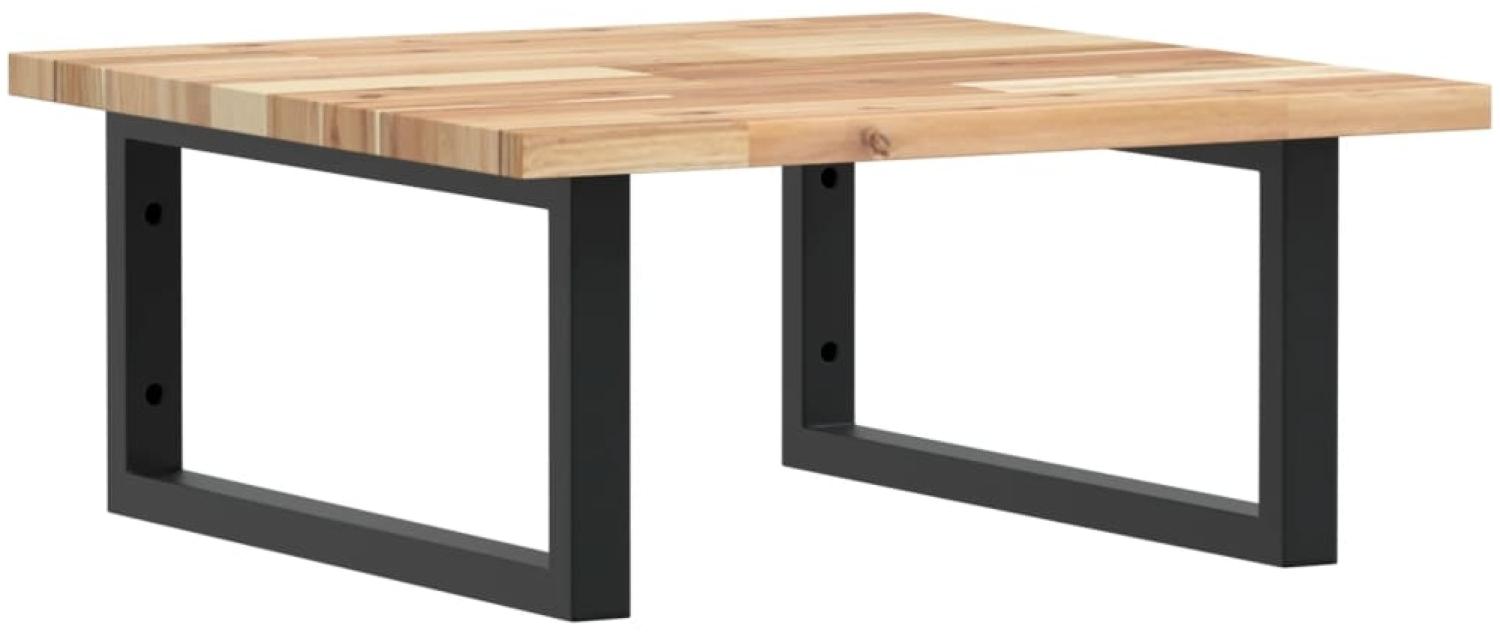 vidaXL Waschbeckenregal Wandmontage Stahl und Akazienholz 3302761 Bild 1