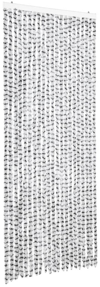 vidaXL Insektenschutz-Vorhang Hell- und Dunkelgrau 90x220 cm Chenille 325455 Bild 1