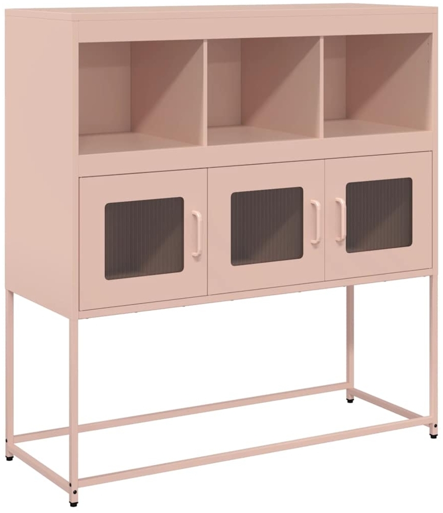vidaXL Sideboard Rosa 100,5x39x107 cm Kaltgewalzter Stahl 853417 Bild 1