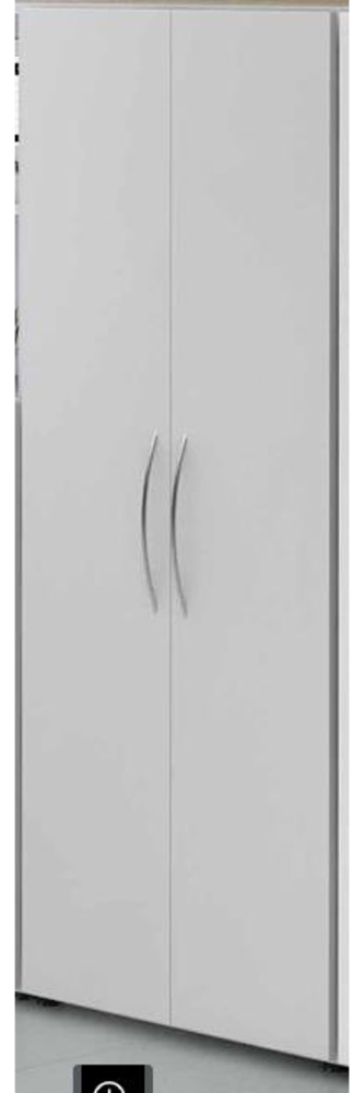 Schrank 5 Ordnerhöhen 34,6cm tief, Weiß Bild 1