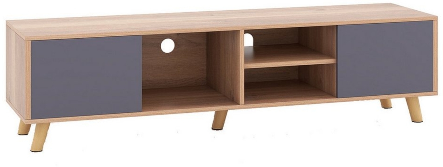 KOMFOTTEU TV-Schrank Fernsehtisch für TV bis zu 65 Zoll Bild 1