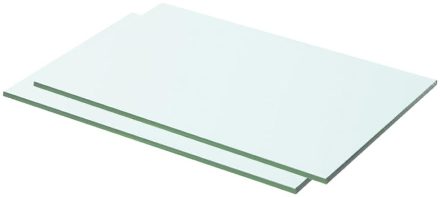 vidaXL Regalböden 2 Stk. Glas Transparent 50x25 cm 3051560 Bild 1