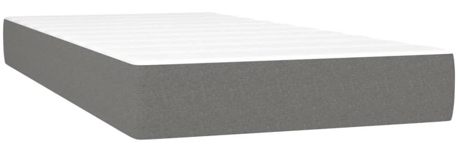 vidaXL Taschenfederkernmatratze Dunkelgrau 80x200x20 cm Stoff 347675 Bild 1