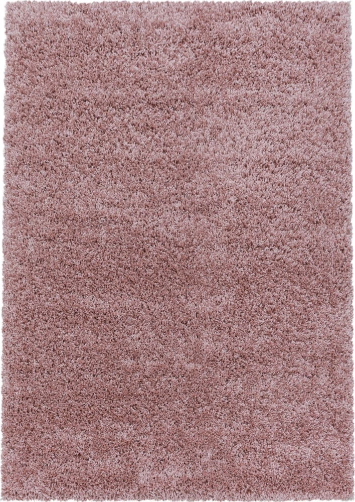 Hochflor Teppich Sima Läufer - 60x110 cm - Rosa Bild 1