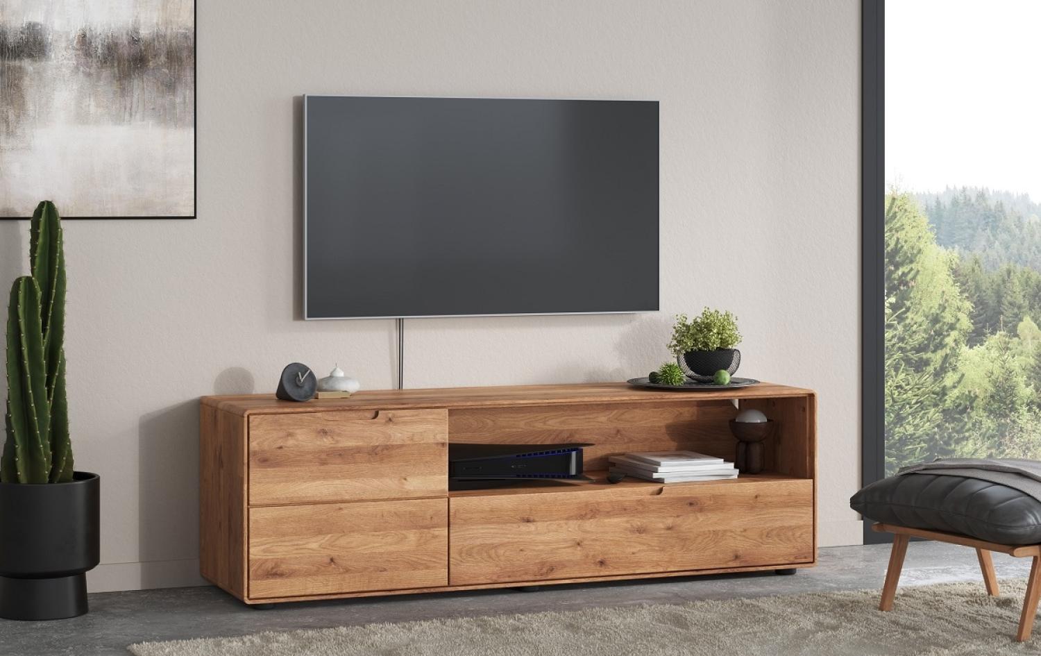 TV Board 149x47cm "Kent" Wildeiche massiv Bild 1