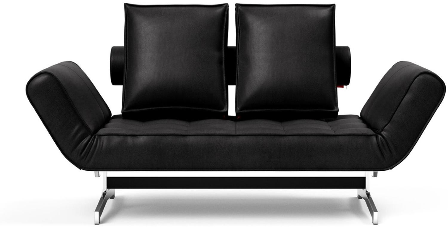 Schlafsofa - Ghia - Kunstleder Faunal Black (550) Bild 1