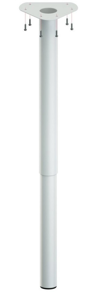 ib style Tischbein Teleskopfuß Ø 50 mm Farbe:Weiß,Länge:60 - 90 cm, Höhenverstellbar - inkl. Befestigungsschrauben Bild 1