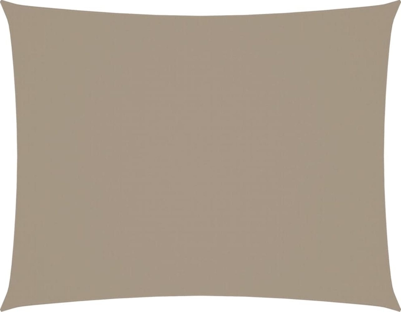 vidaXL Sonnensegel Oxford-Gewebe Rechteckig 3,5x5 m Taupe 135435 Bild 1