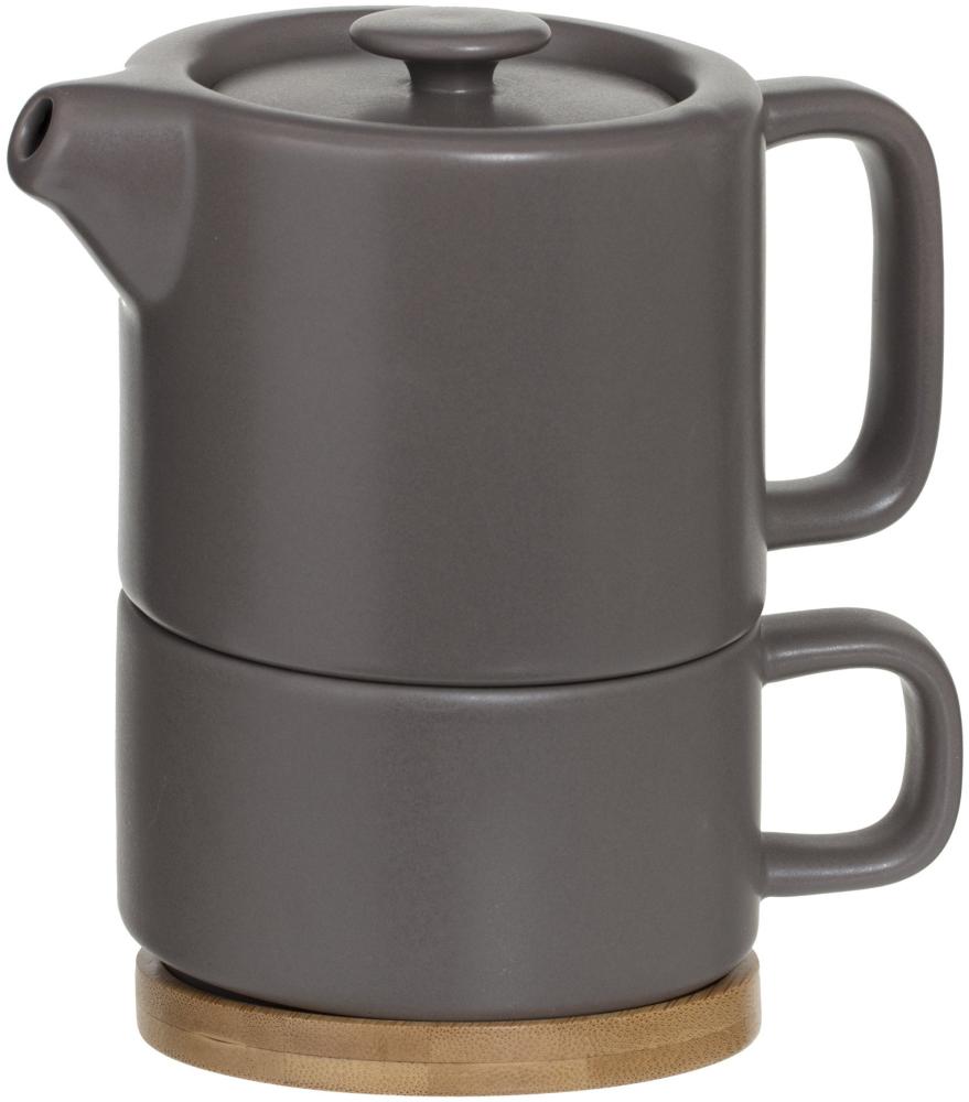 Teekanne mit Tasse NATURAL, 800 ml, hellrosa - Secret de Gourmet Bild 1